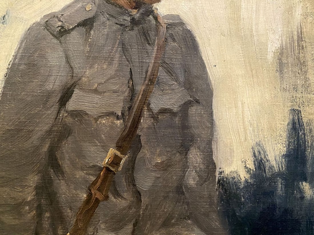 Oil painting Hungarian soldier Ivan Alekseevich Vladimirov - 7