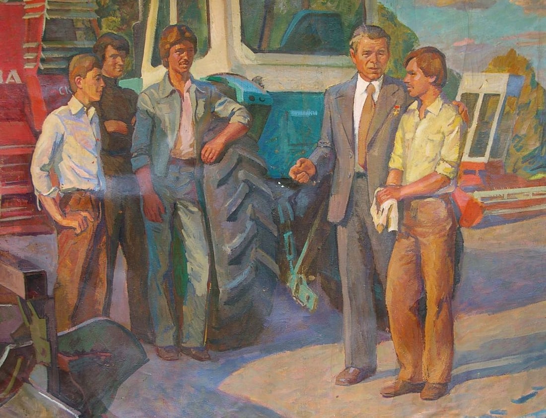 Oil painting Workers Kozik Viktor Georgievich - 3