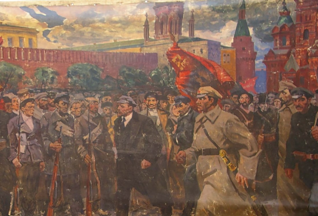 Oil painting Soldiers of the Revolution Unknown artist - 2