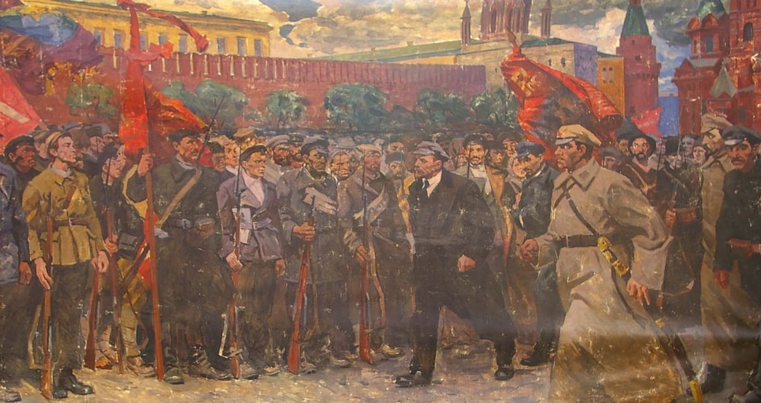 Oil painting Soldiers of the Revolution Unknown artist - 4