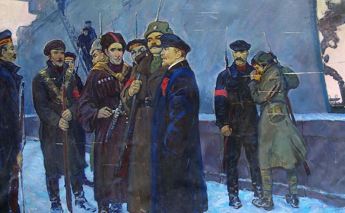 Oil painting Lenin with the sailors Pavlyuk Georgy Nikolaevich - 5