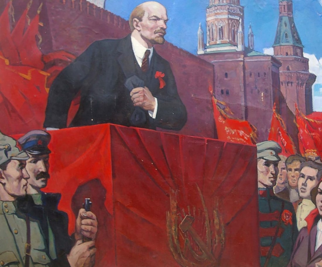 Oil painting Lenin's speech Rusin Arkady Viktorovich - 3