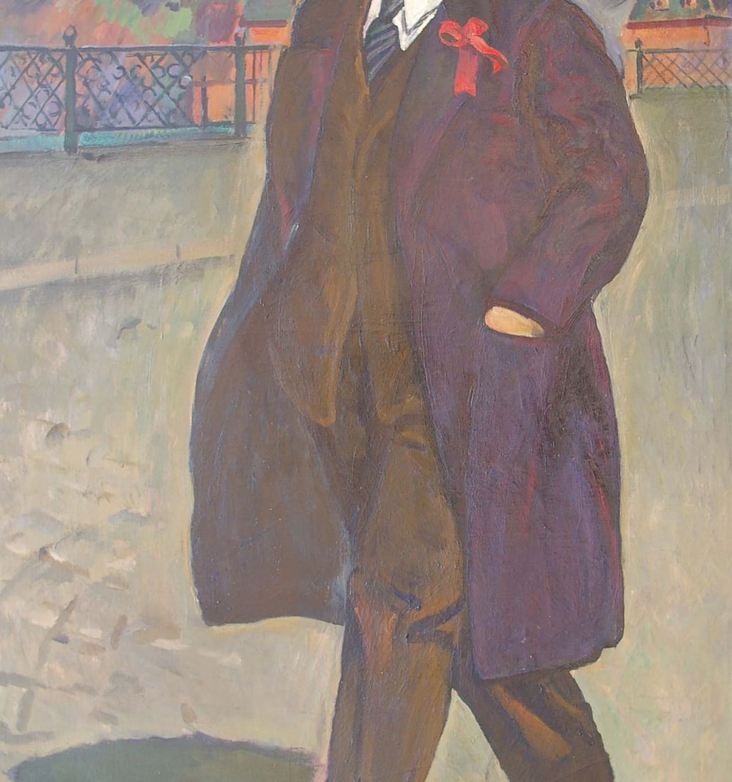 Oil painting Portrait of Lenin Tokarev Vyacheslav Vasilievich - 2