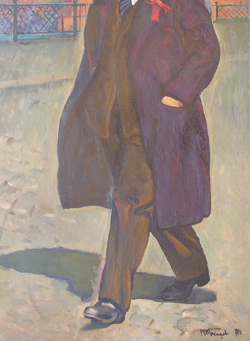 Oil painting Portrait of Lenin Tokarev Vyacheslav Vasilievich - 3