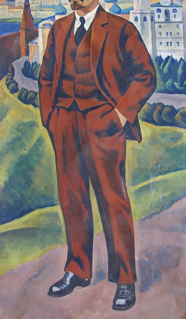 Oil painting Portrait of Lenin Tokarev Vyacheslav Vasilievich - 3