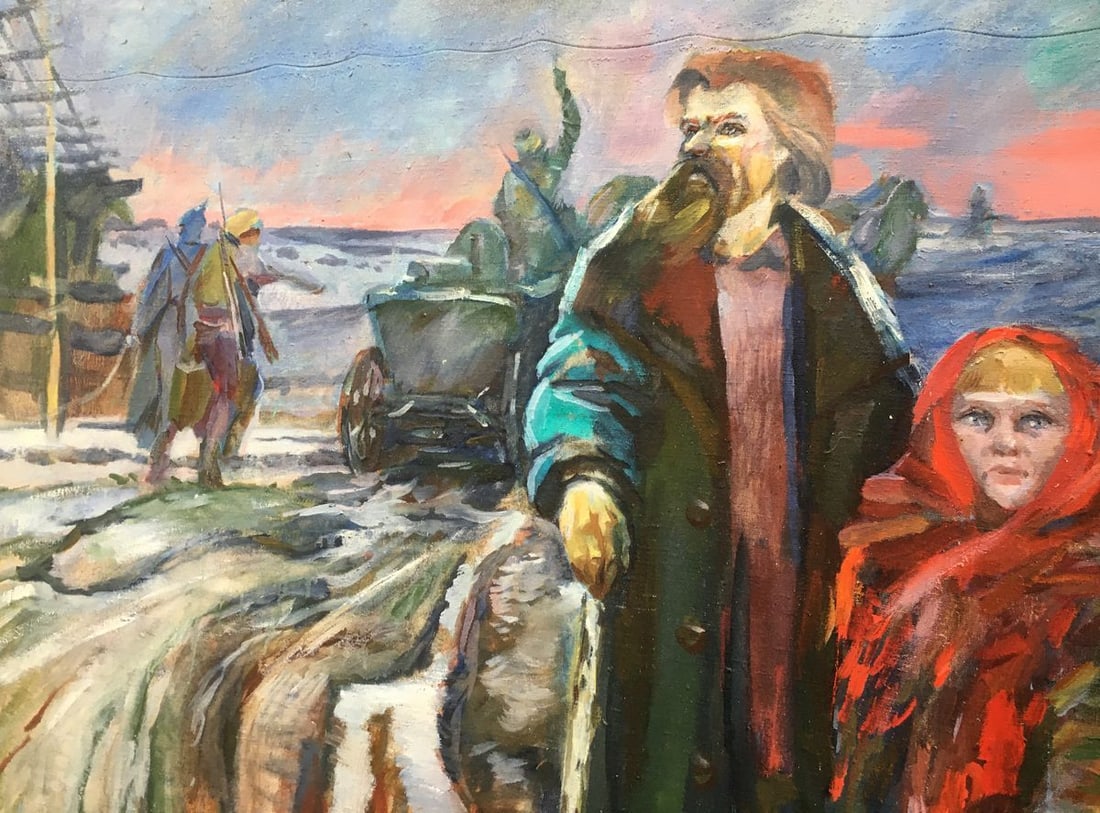 Oil painting Everyday life of people Andrey Ivanovich Serkov - 7
