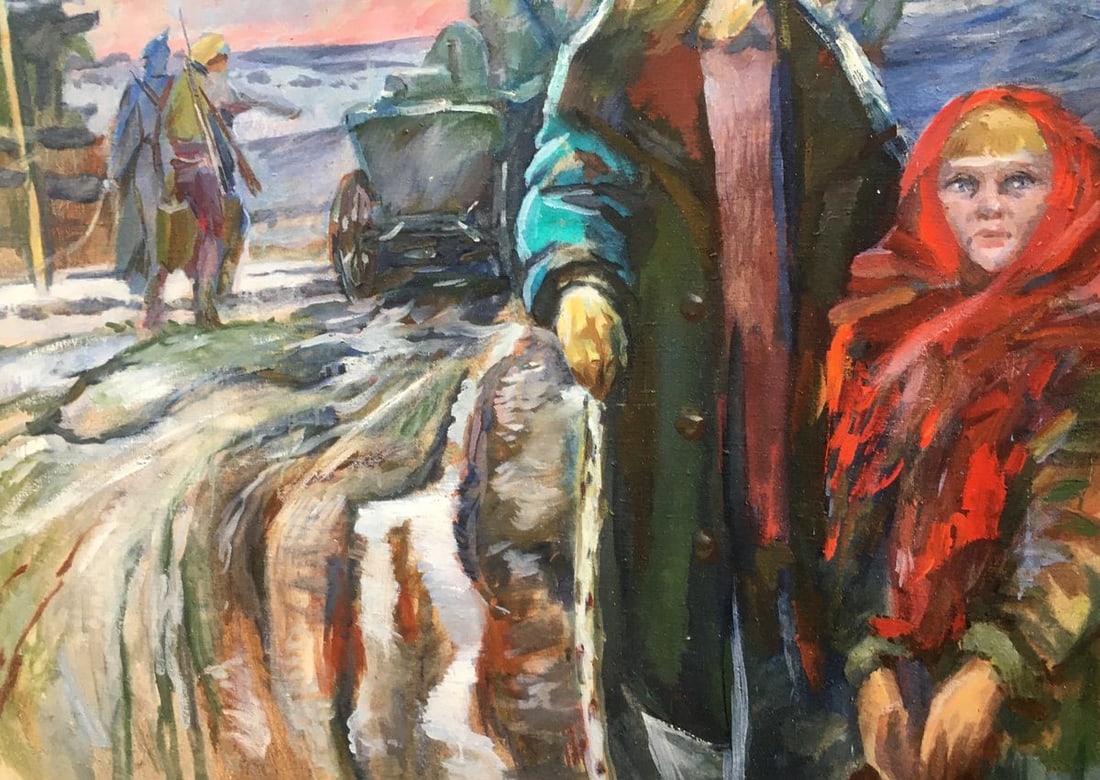 Oil painting Everyday life of people Andrey Ivanovich Serkov - 8