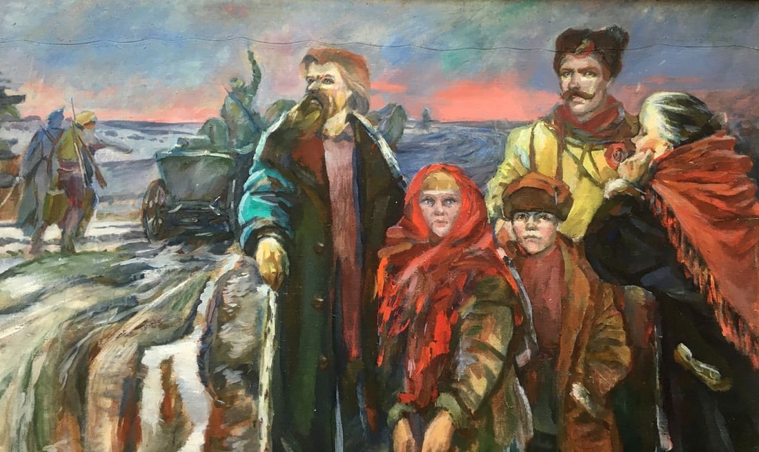 Oil painting Everyday life of people Andrey Ivanovich Serkov - 9