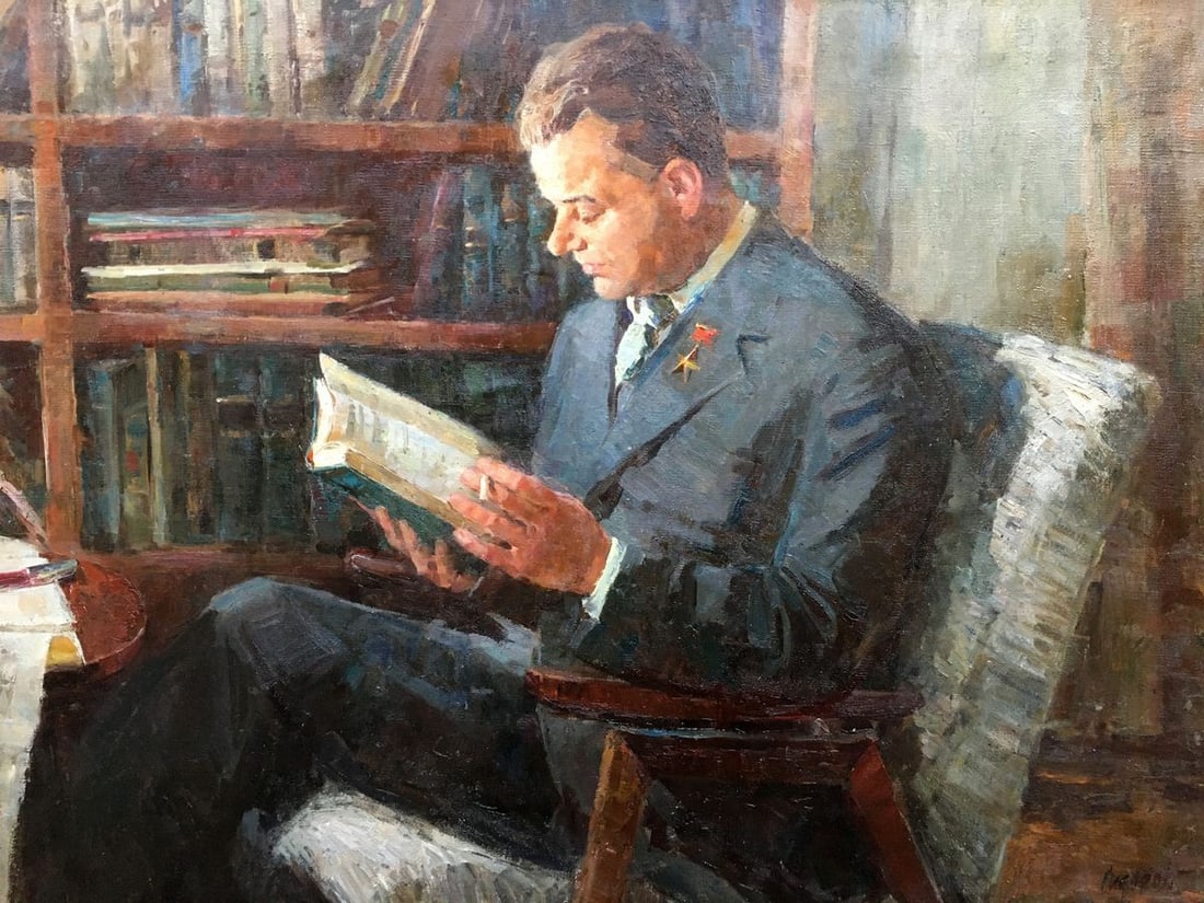 Oil painting Portrait of a man Sidorov Alexey Evdokimovich - 2