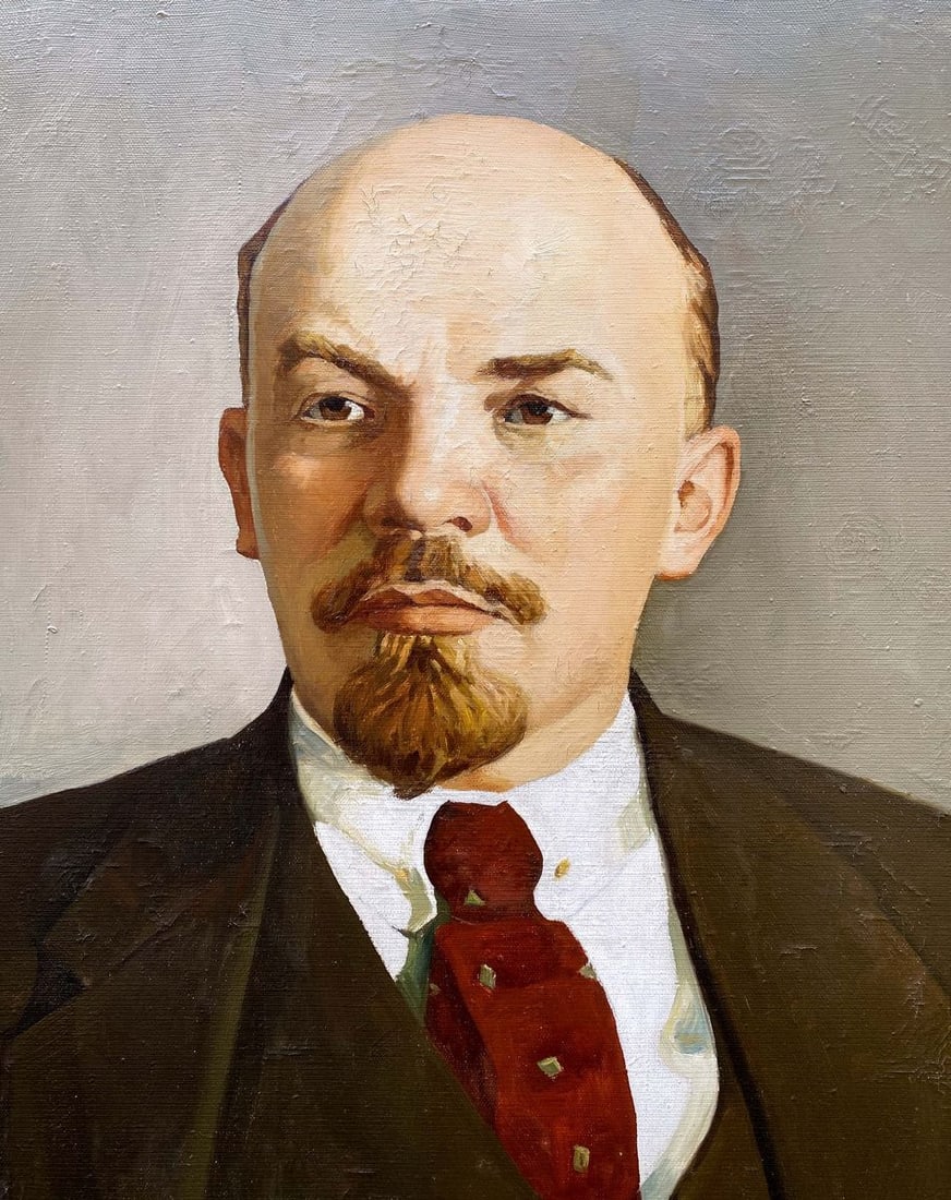 Oil painting Portrait of Lenin Unknown artist - 6