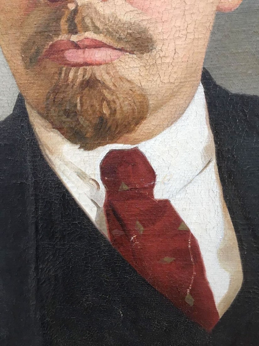 Social realism oil painting Portrait of Lenin Nasedkin Anatoly Leonidovich - 4
