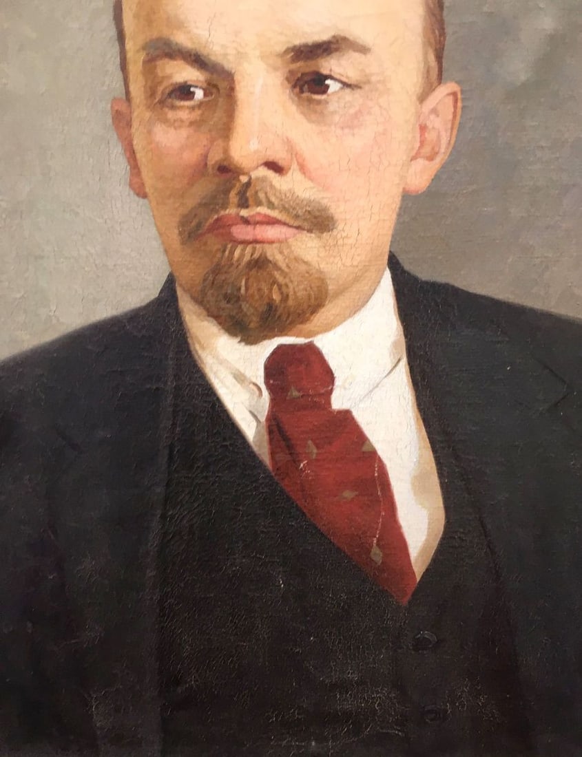 Social realism oil painting Portrait of Lenin Nasedkin Anatoly Leonidovich - 5