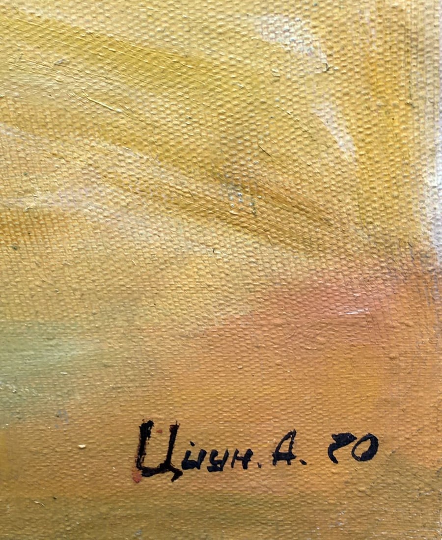 Social realism oil painting Land development Tsyun A. - 3