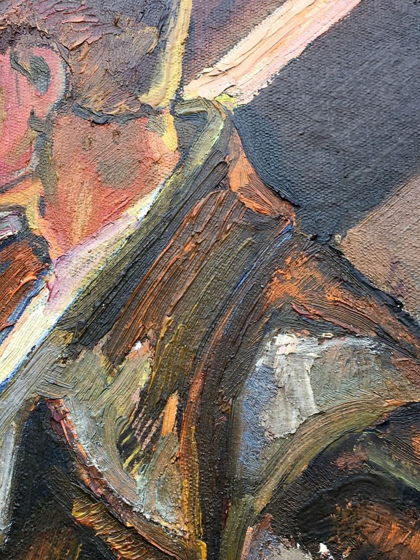 Social realism oil painting Land development Tsyun A. - 9
