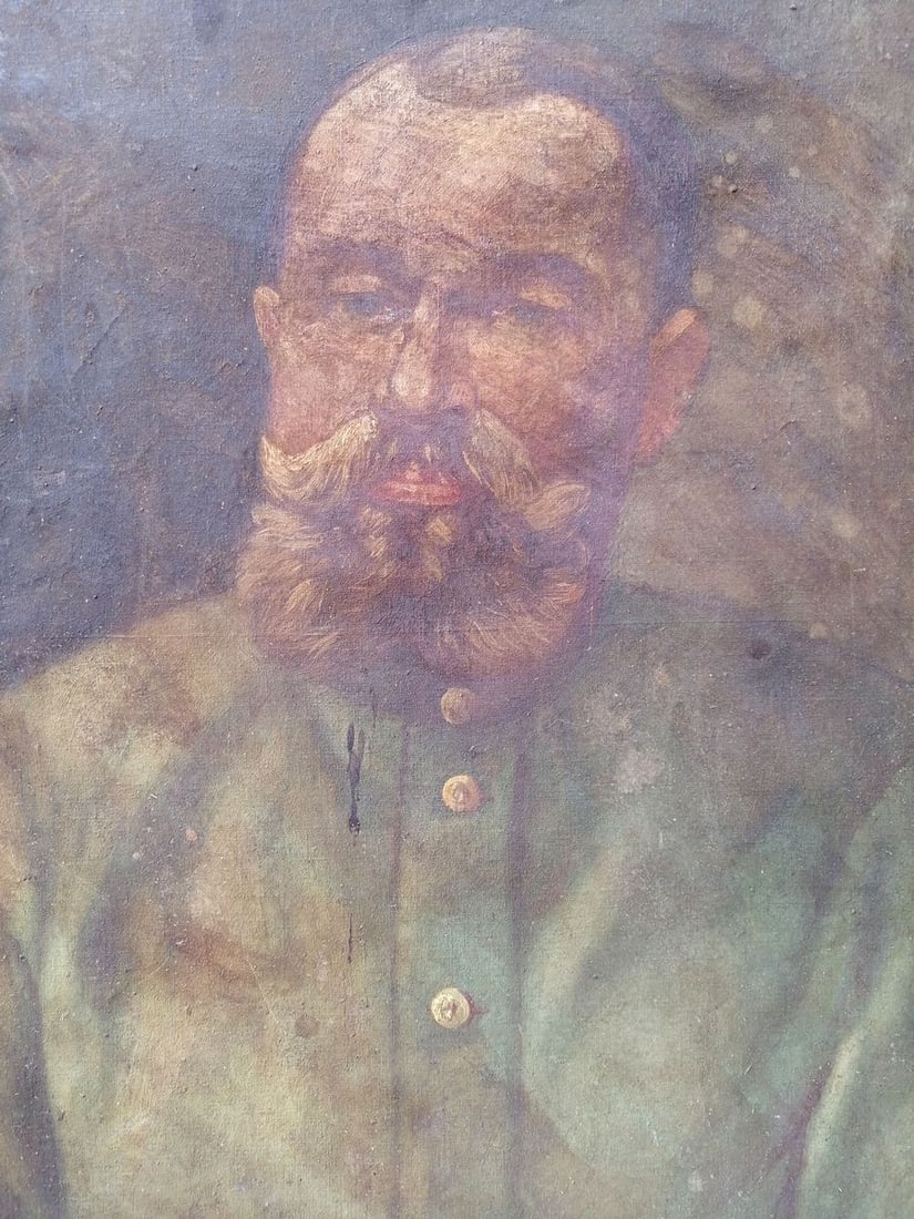 Oil painting Soldier portrait Unknown artist - 9