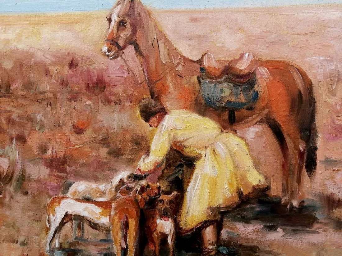 Social realism oil painting Soldier in the field Tymoshenko Alexey - 3