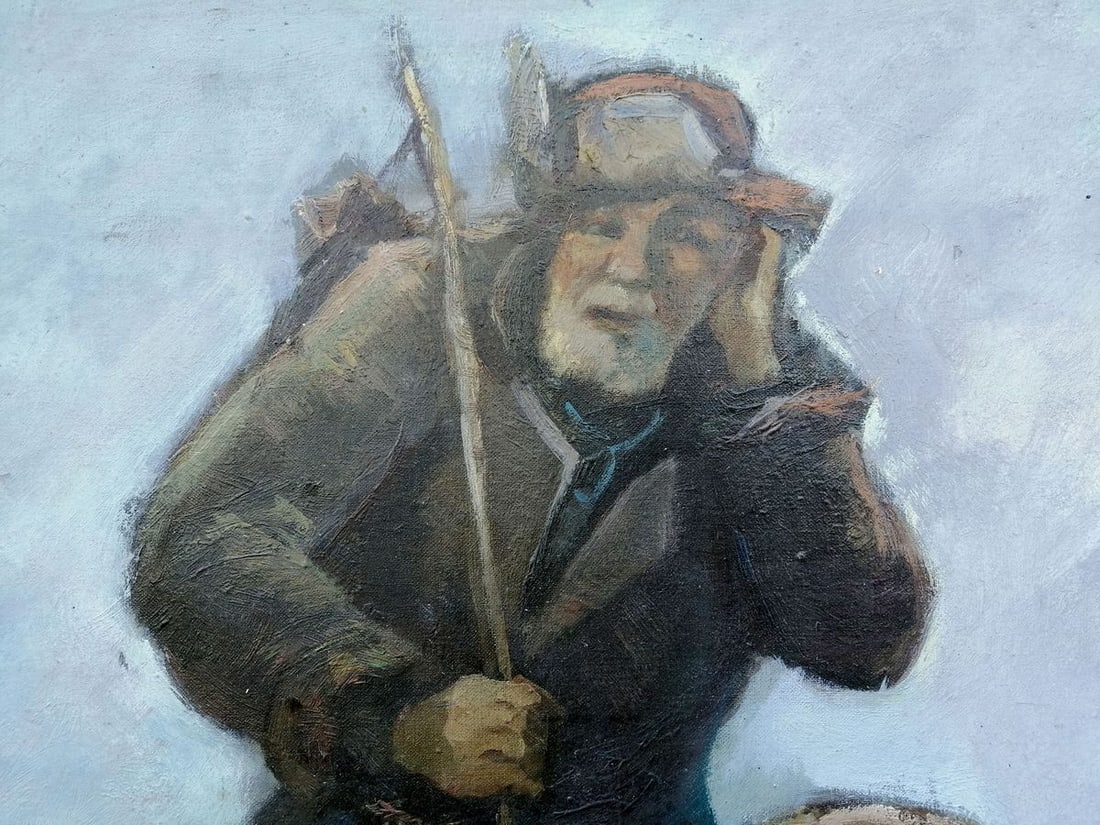 Social realism oil painting Lenin with the peasants Zheleznyy Aleksey Sergeyev - 4