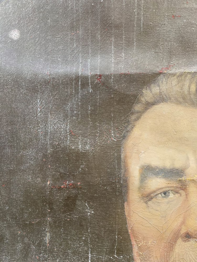 Social realism oil painting Portrait of Brezhnev Unknown author - 8