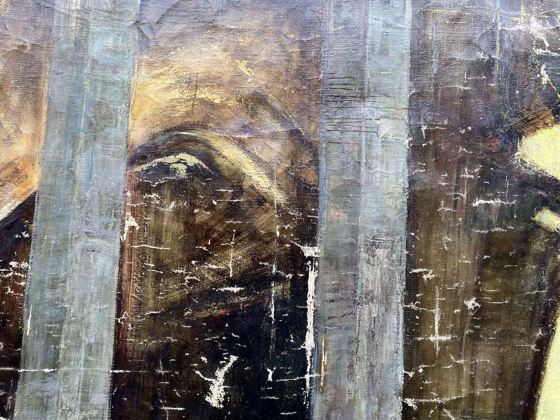 Oil painting Monument Vladimir Vasilievich Korsun - 12