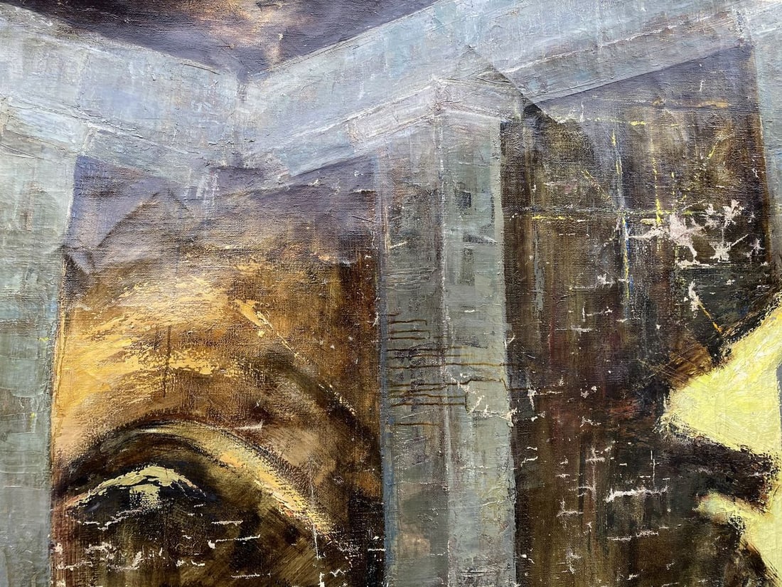 Oil painting Monument Vladimir Vasilievich Korsun - 13