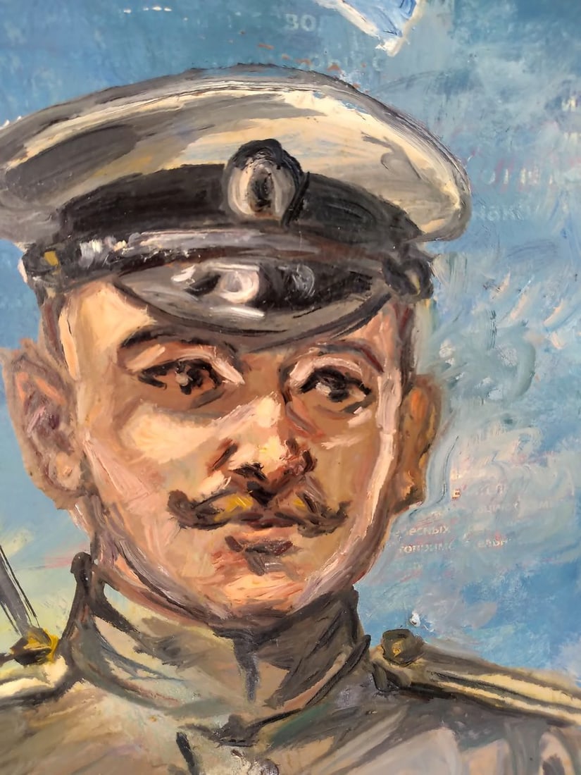 Social realism oil painting In the navy Alexander Arkadievich Litvinov - 2