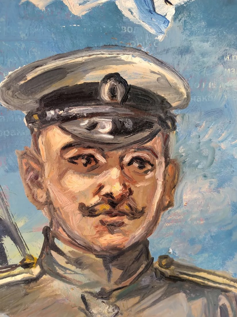 Social realism oil painting In the navy Alexander Arkadievich Litvinov - 3