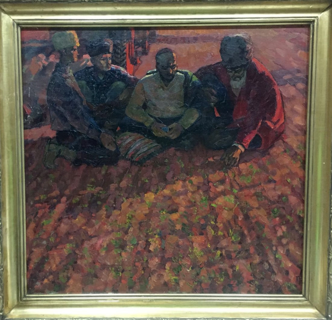 Oil painting On the ground Brusentsov Gennady Yakovlevich (1 of 14)