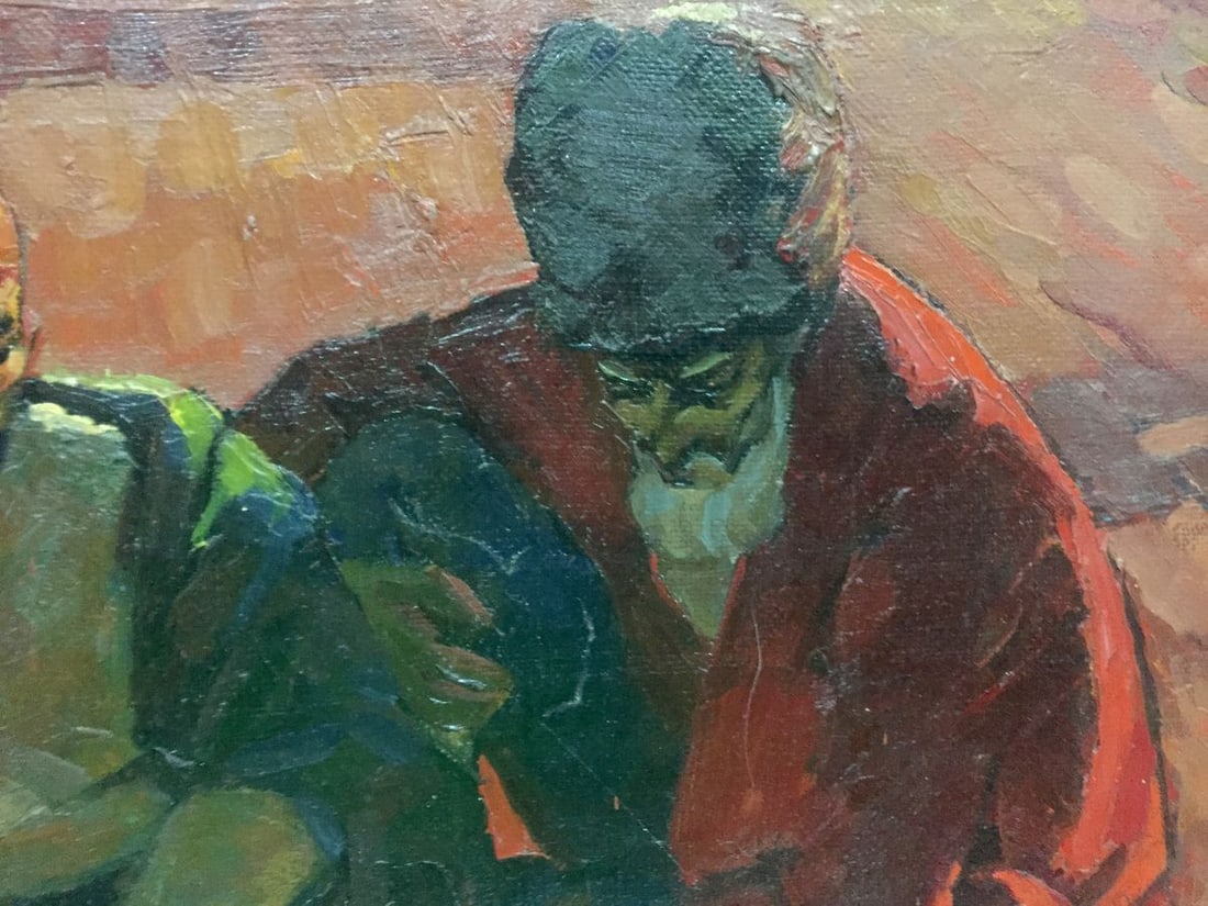 Oil painting On the ground Brusentsov Gennady Yakovlevich - 4