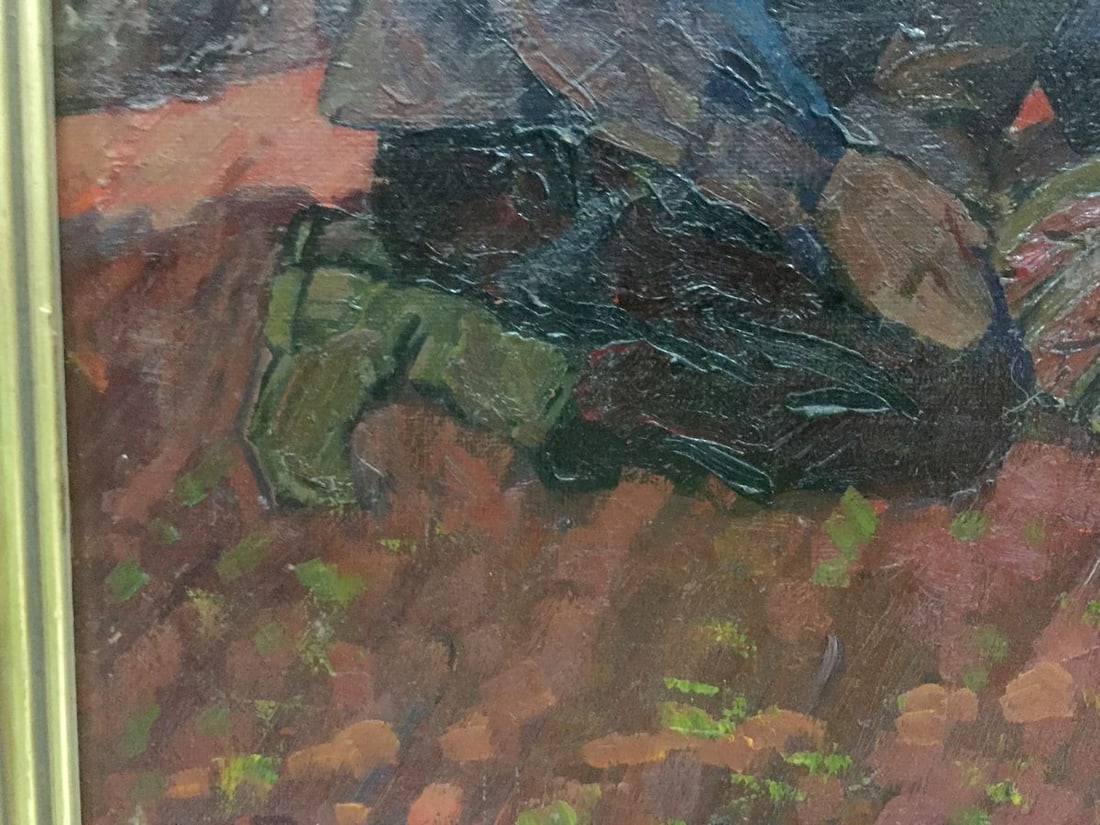 Oil painting On the ground Brusentsov Gennady Yakovlevich - 7