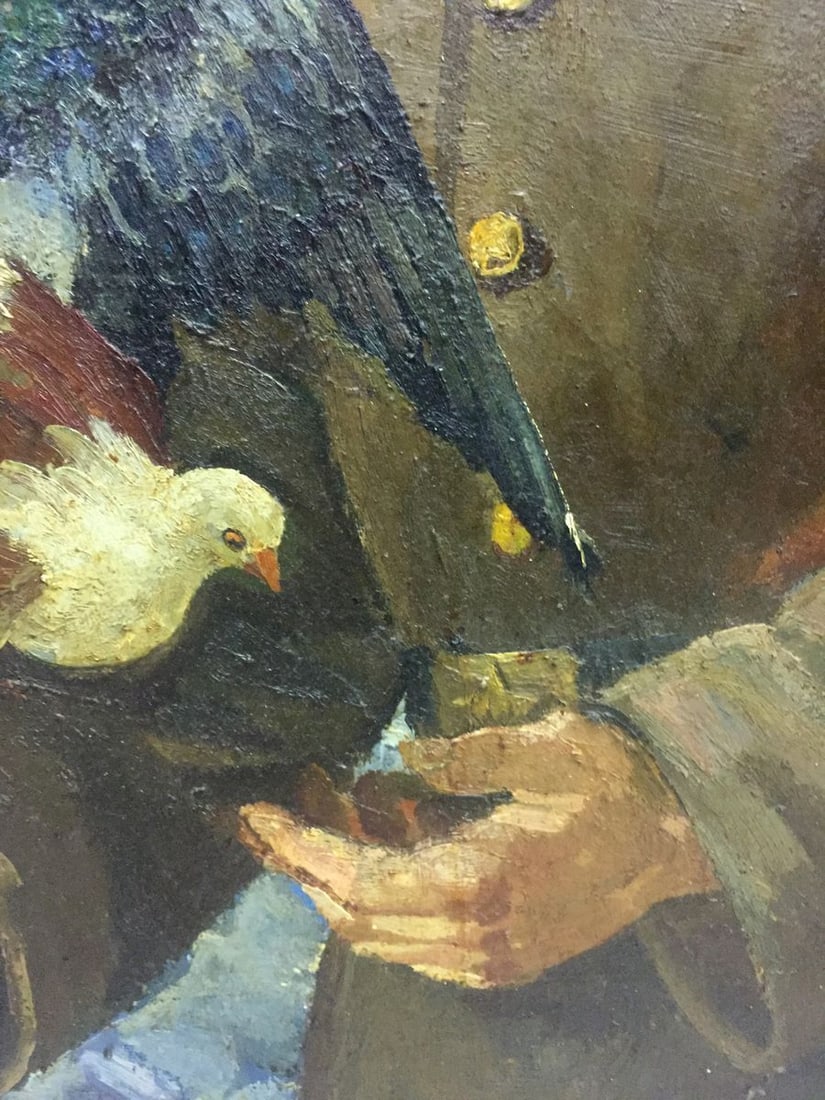 Oil painting Return of the soldier to his homeland Yanchak Elena Vatslavovna - 8