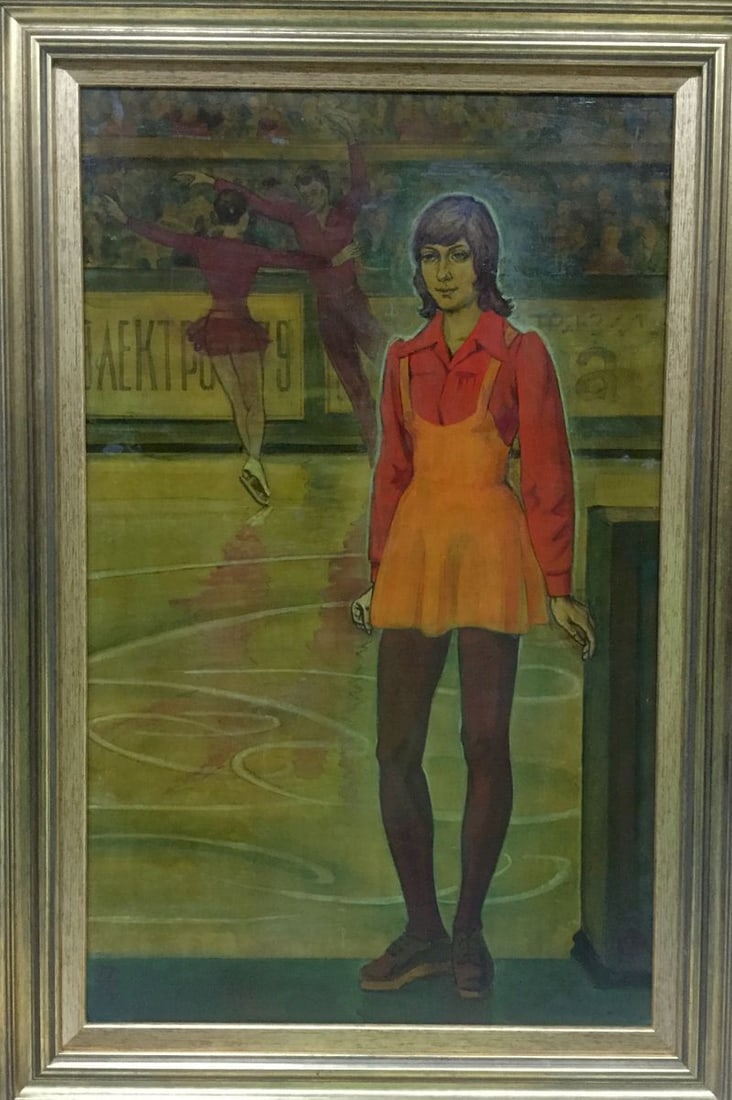 Oil painting Debutante Strelnikov Vladimir Vladimirovich: No.Vern 250 *** ABOUT THIS PAINTING *** * TITLE: "Debutante" * ARTISTS: Strelnikov Vladimir Vladimirovich * SIZE: 67.5x42 cm/'26.37x16.53 inches' * MEDIUM: oil, cardboard * HAND PAINTED: Original pain
