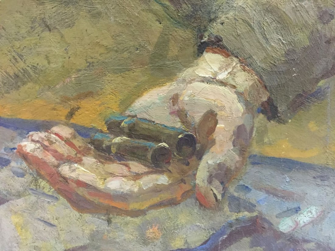 Oil painting At the old bunker Pyotr Ivanovich Zhigimont - 8