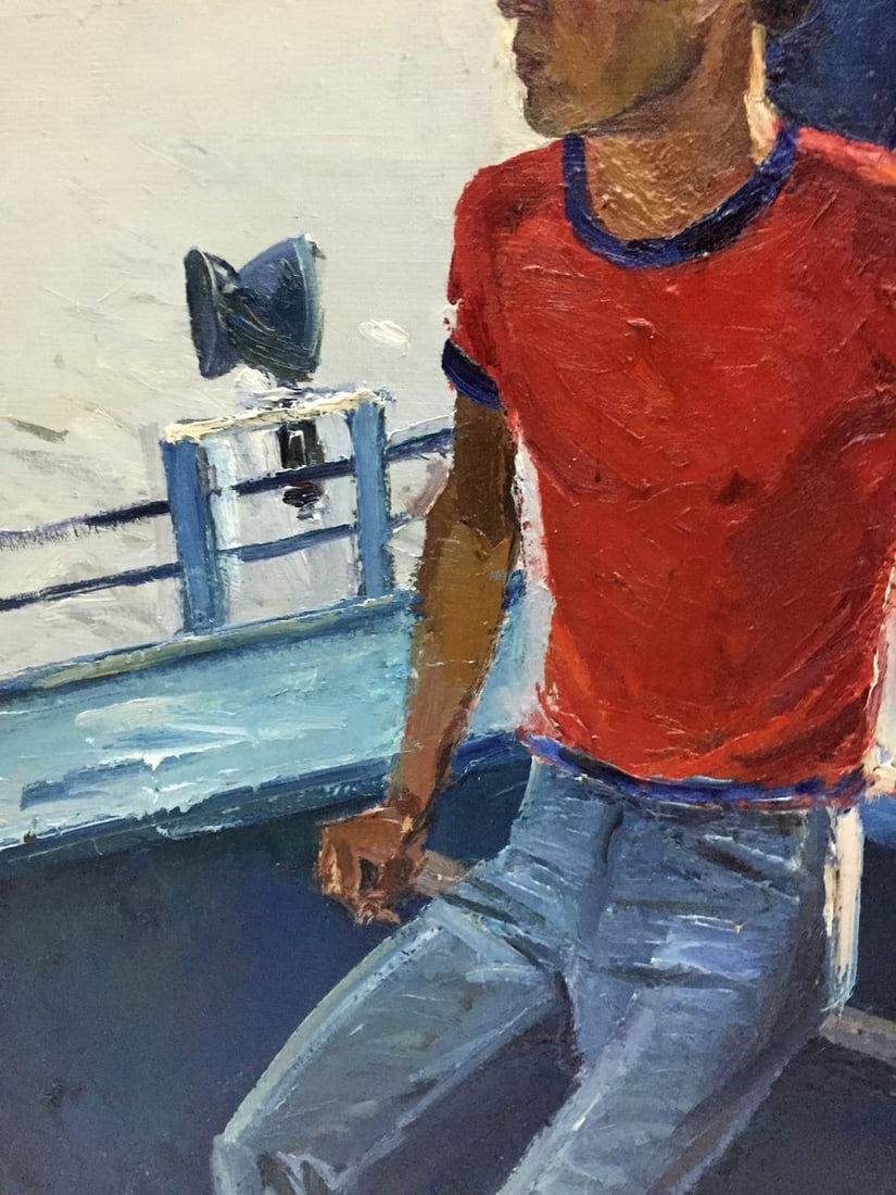 Oil painting Lifeguard on a ship Egor Tolkunov - 4