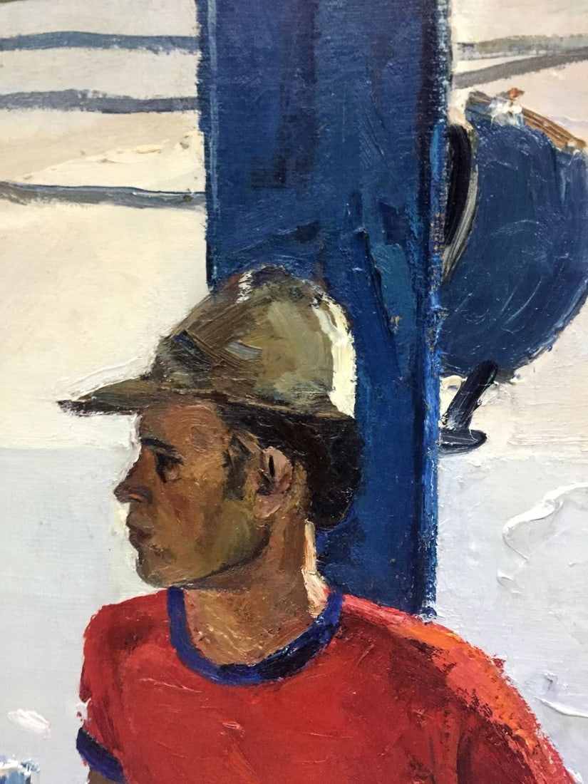 Oil painting Lifeguard on a ship Egor Tolkunov - 5