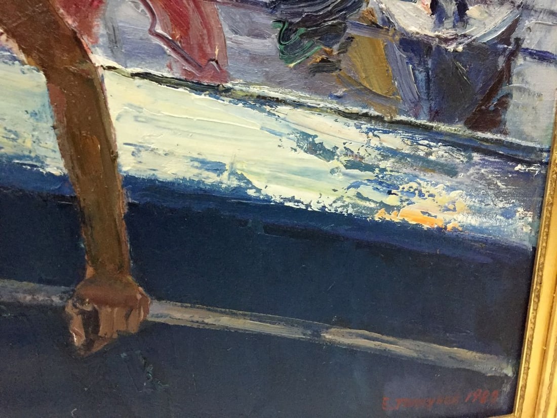 Oil painting Lifeguard on a ship Egor Tolkunov - 7