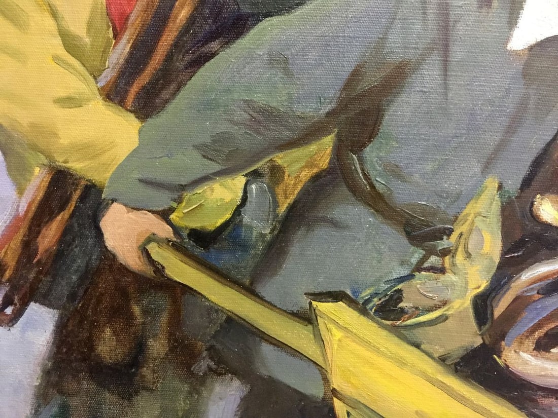 Oil painting After work - 3