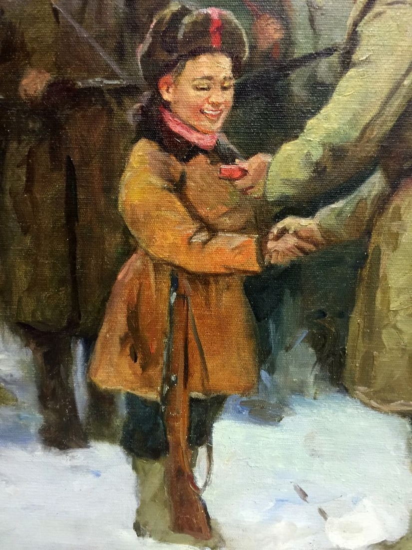 Oil painting Soldiers - 2