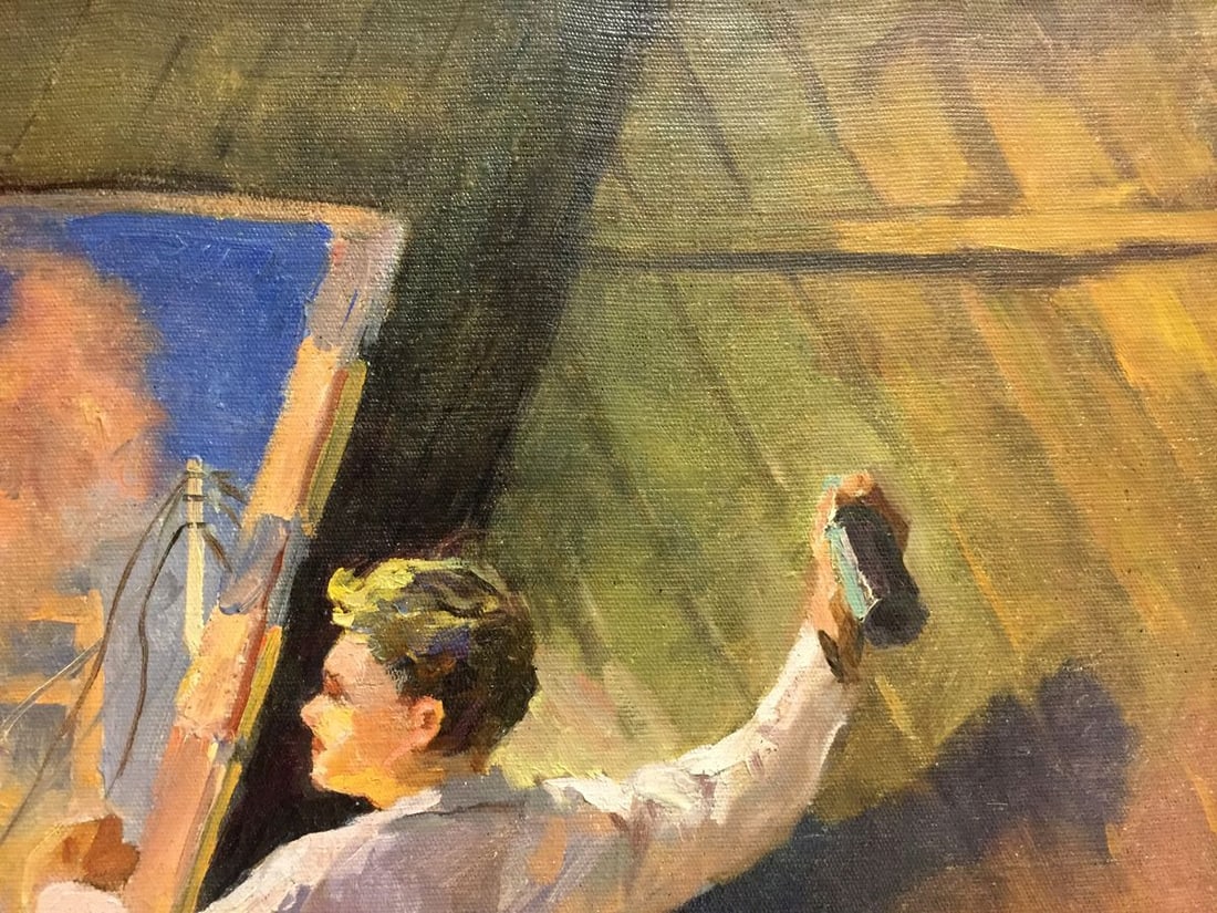 Oil painting Man at the window - 2
