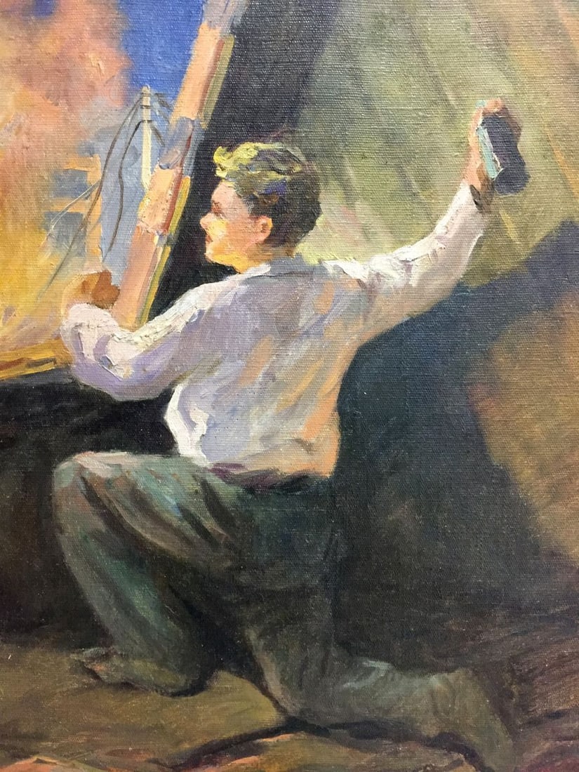 Oil painting Man at the window - 4