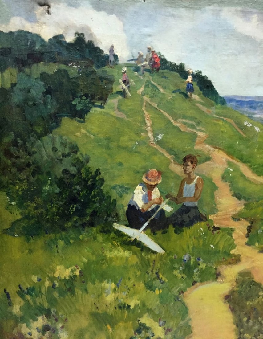 Oil painting Family on vacation - 3