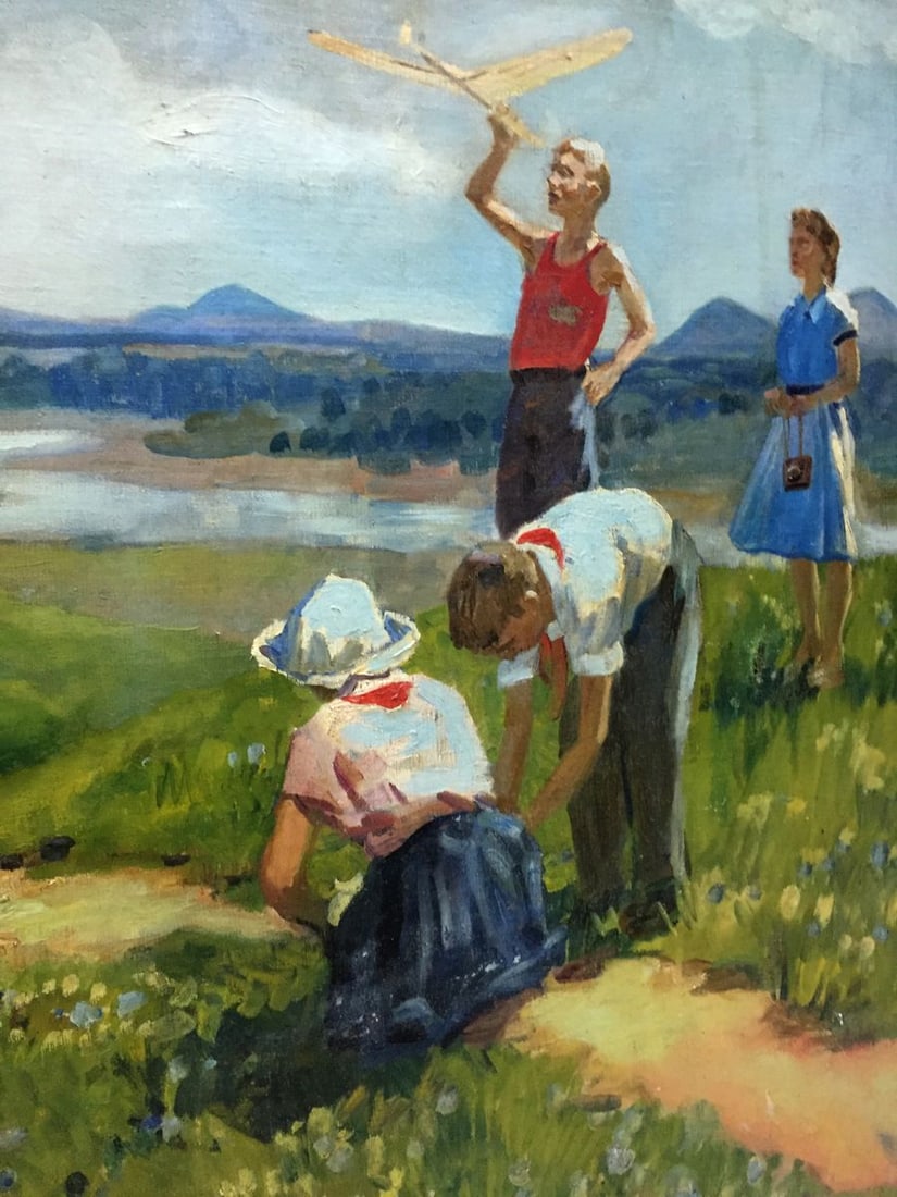 Oil painting Family on vacation - 5