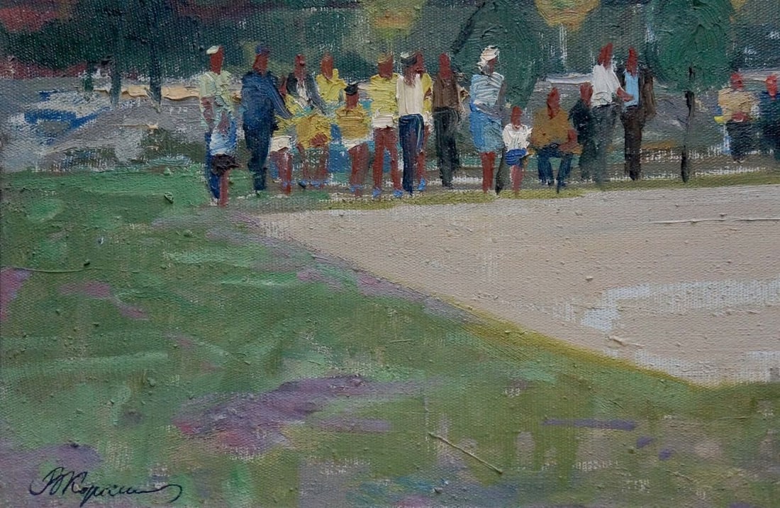 Oil painting Stadium Korostelev Vladimir Alexandrovich - 2