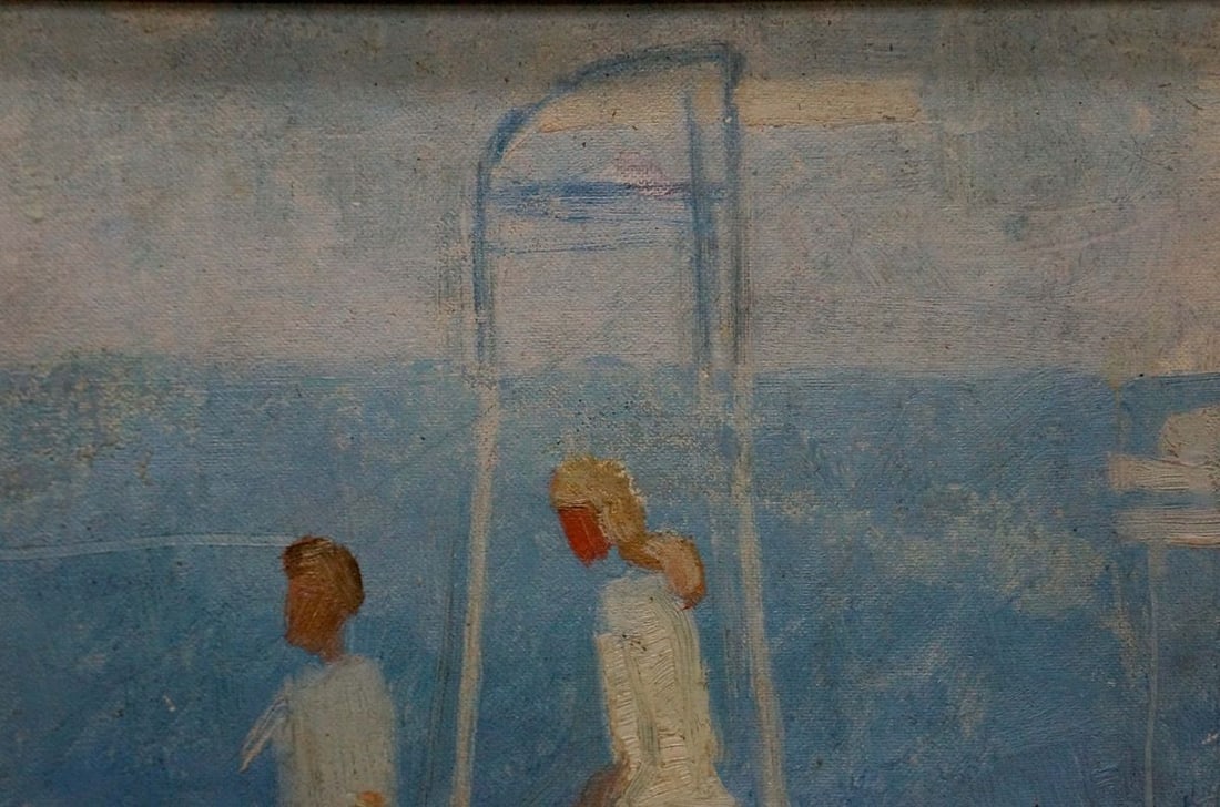 Oil painting Tennis players - 5