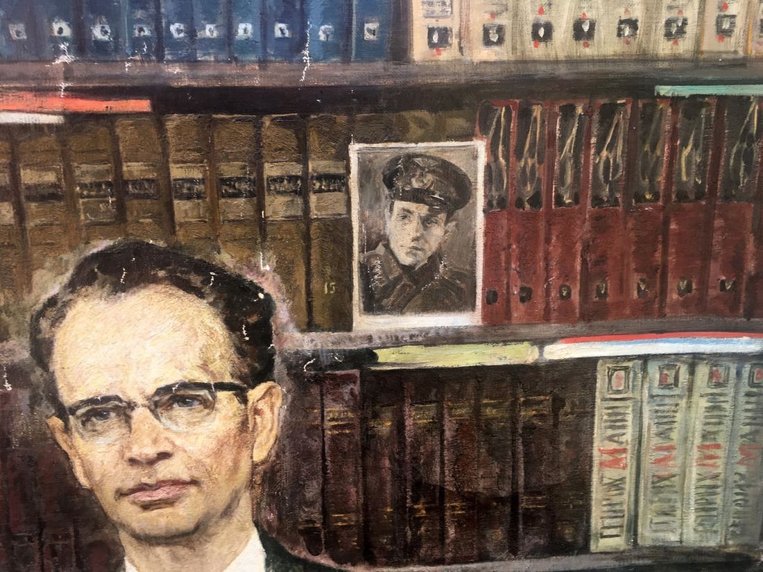 Oil painting Writer Nathan Rybak Shostak David Zelmanovich - 5