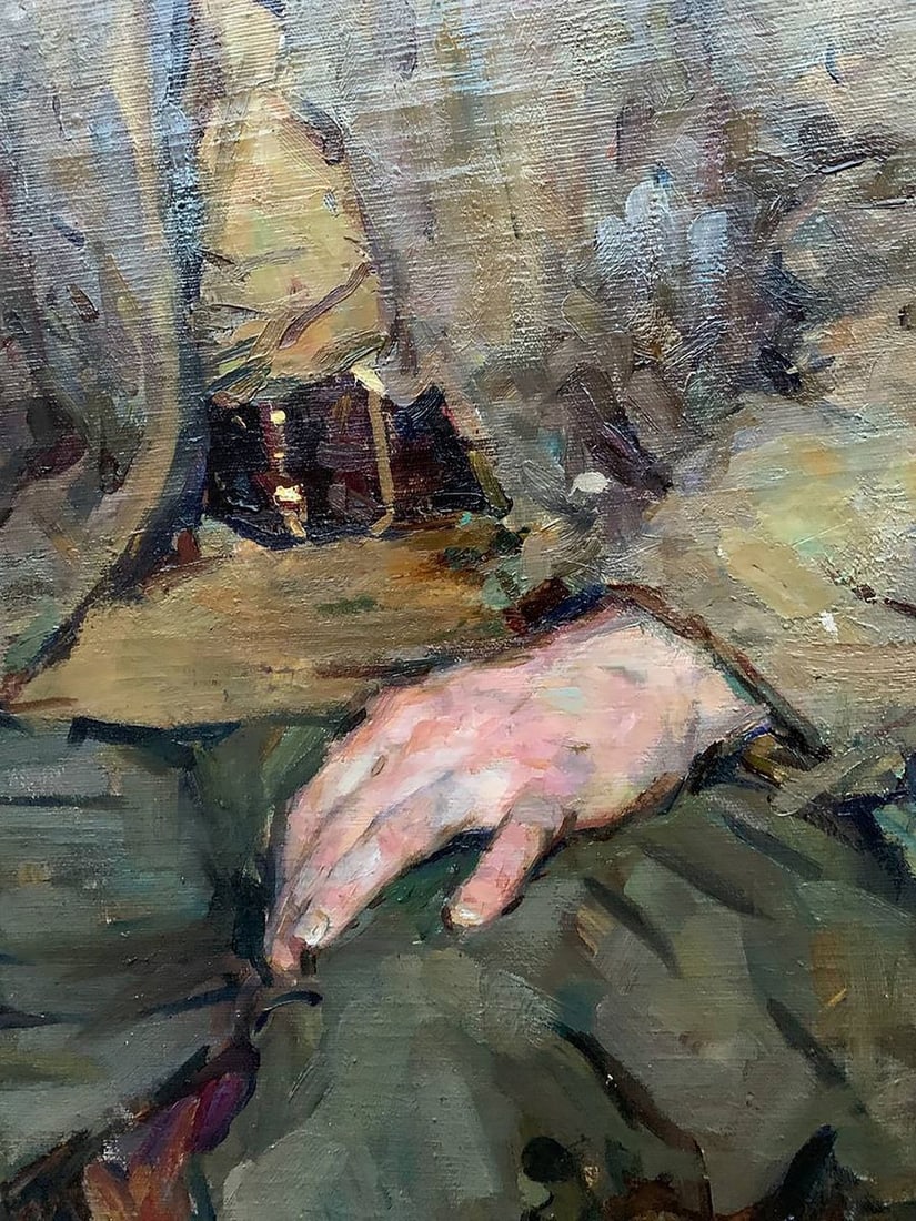 Oil painting Memories of the war Prus Viktor Nikolaevich - 7