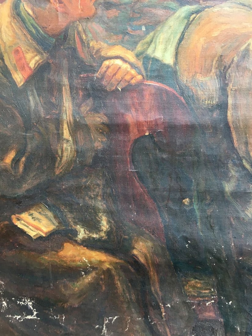 Oil painting Lenin among delegates of the 3rd Congress of Komsomol Terentyev Vladimir Vasilievich - 2