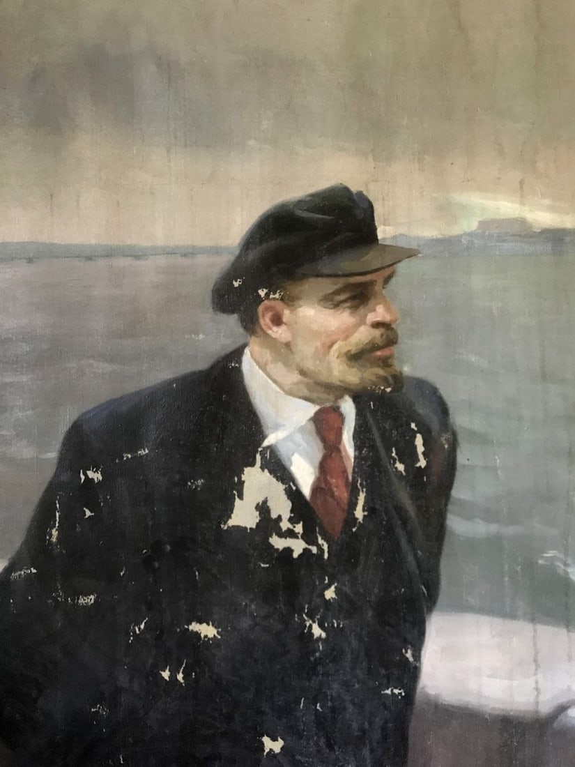 Oil painting Lenin on the embankment Mykhailo Tsalovich Loshak - 4