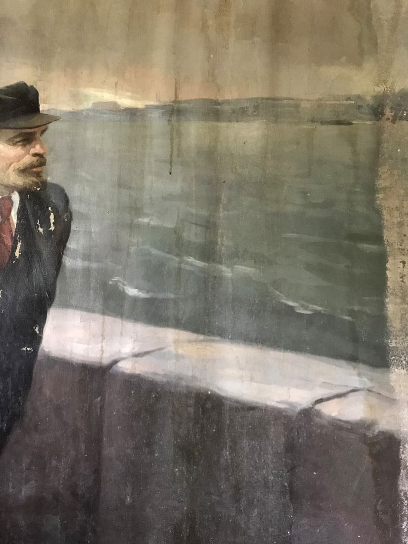 Oil painting Lenin on the embankment Mykhailo Tsalovich Loshak - 8