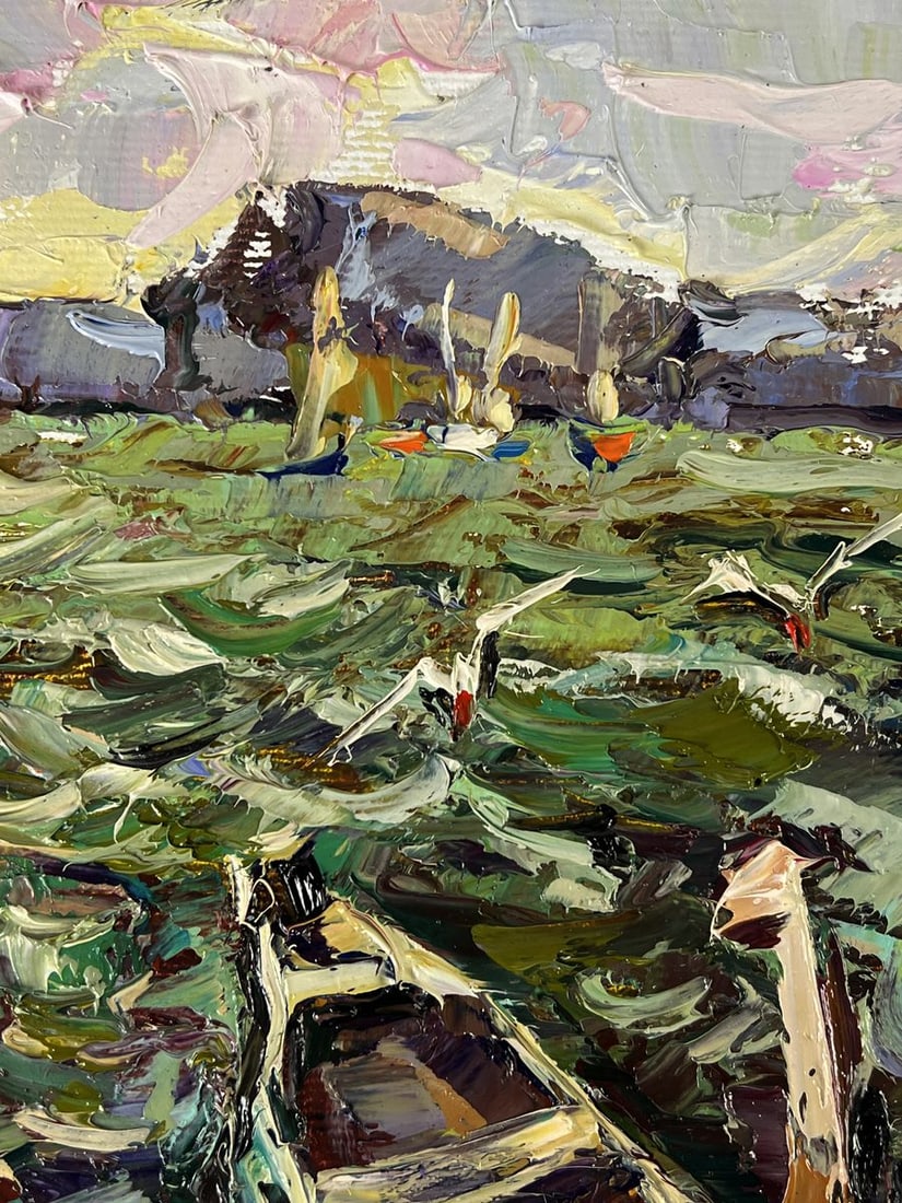 Oil painting Sailboats at sea Oleksiy Ivanyuk - 10