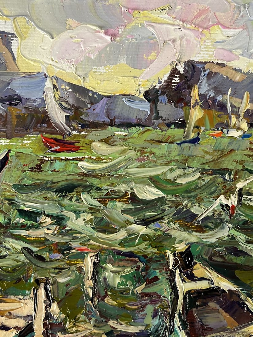 Oil painting Sailboats at sea Oleksiy Ivanyuk - 7